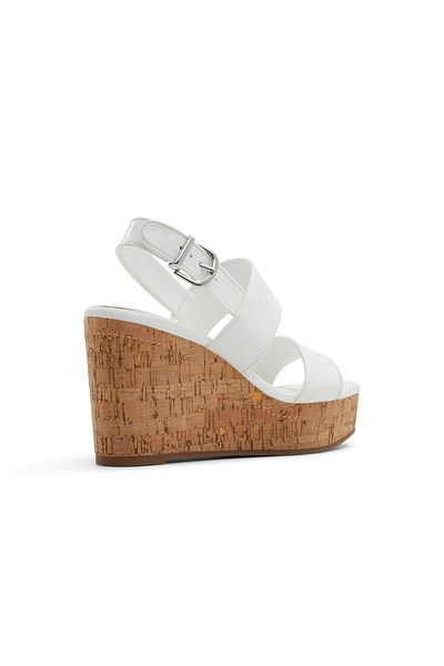 Call it Spring White Florentina Wedge Sandals For Women