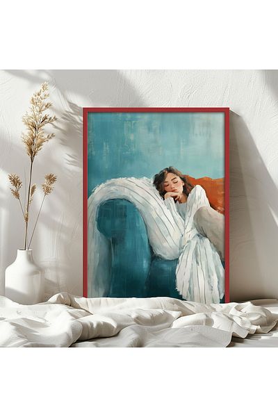 HOMEPACK Single Wooden Framed Painting One Piece Poster Painting Tk/1397