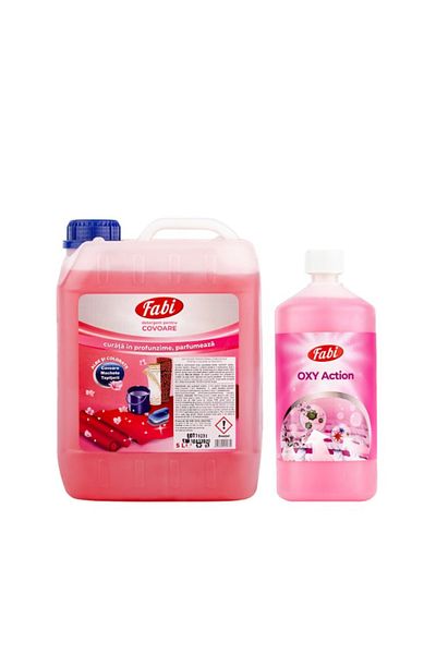 FABI Carpet cleaning product package, Fabi (Manual carpet detergent 5L & Oxy Action 1L)