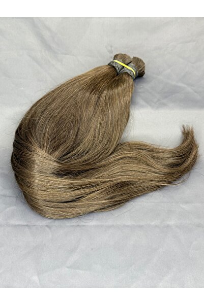 RENGARENG 200 adet Kahverengi 65cm 3A Kalite Gerçek Takıma Hazır Keratin Saç Kaynak