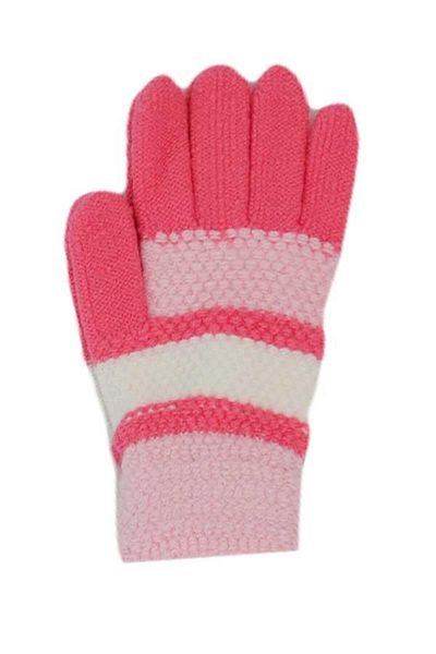 Kitti Girl's Striped Extra Soft Texture Knitted Gloves (P-K2230-01)