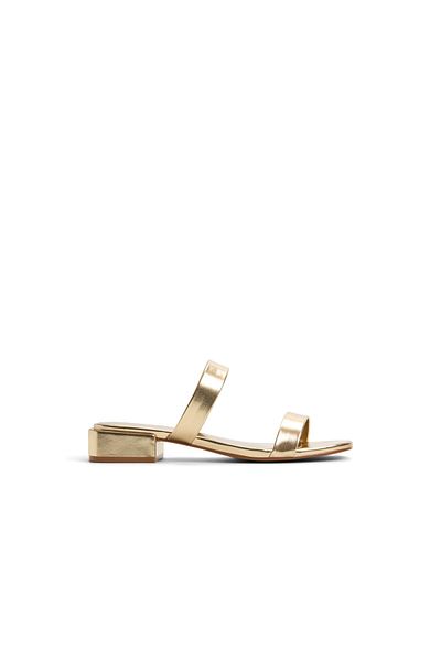 Call it Spring Gold Leaah Heeled Sandals For Women