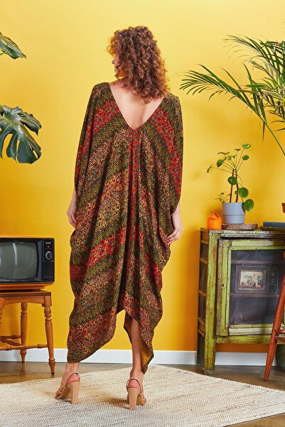 Los banditos Back Low-cut Long Dress