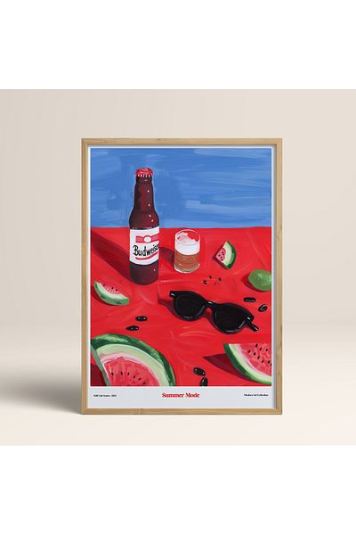 HOMEPACK Единична картина в дървена рамка, единичен плакат, картина TK/1412