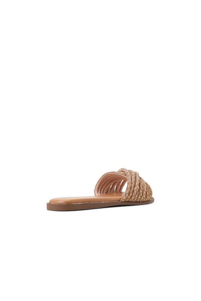 Call it Spring Rose Gold Veronna Flat Sandals For Women