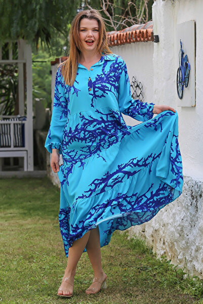 Chiccy Турецька сорочка - комір-балон, рукави з ґудзиками, віскоза 140 65