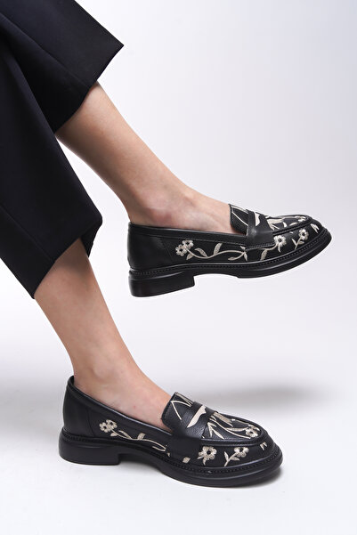 Riccon Дамски мокасини Safthaela 0012452 Черни