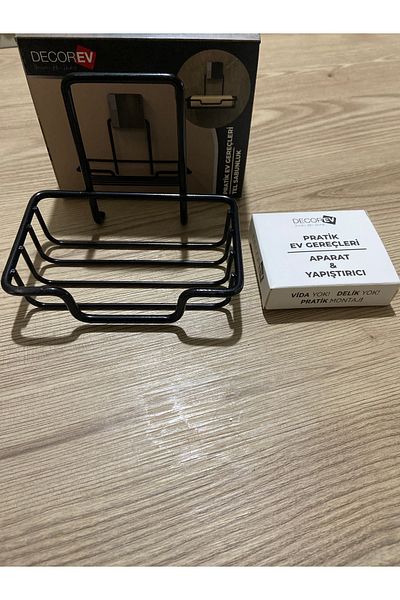 decorev Adhesive Black Soap Dish Dc-5116
