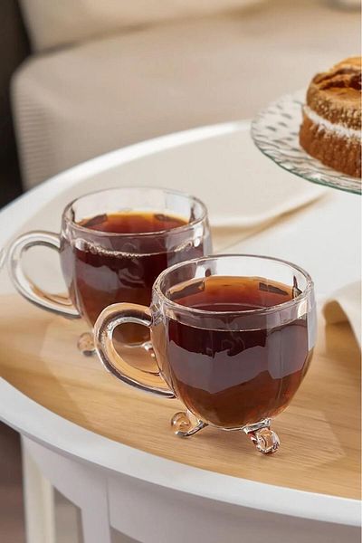 HOMENIVA Priour 4-Piece Glass Standing Set