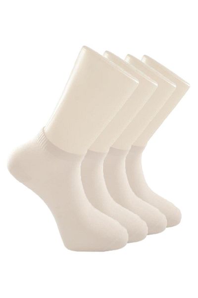 Dündar Men's 4-Piece Plus Seamless Scented Combed Cotton Booties