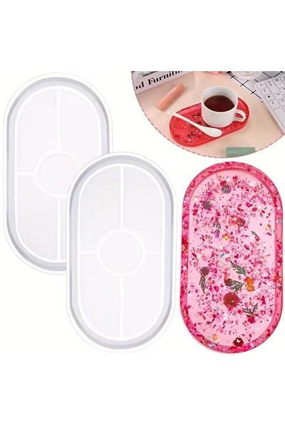 Choice Oval Silicone Resin Mold - User-friendly Durable Diy Craft Tool For Jewelry & Home Décor