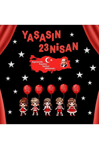 Ti Play YAŞASIN 23 NİSAN PANO SÜSÜ