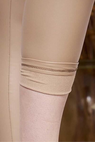 DoDe Flora Δερμάτινο κολάν με ψηλόμεσο ελαστικό με λεπτή εφαρμογή