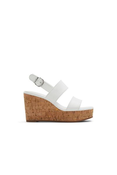 Call it Spring White Florentina Wedge Sandals For Women