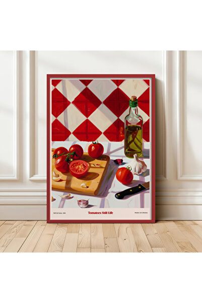HOMEPACK Tekli Ahşap Çerçeveli Tablo Tek Parça Poster Tablo TK/1411