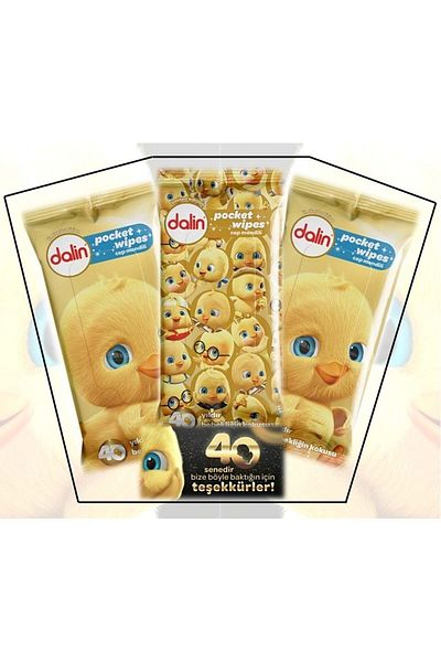 Dalin Wet Pocket Wipes 15 Pieces X 3 - Pocket Wipes