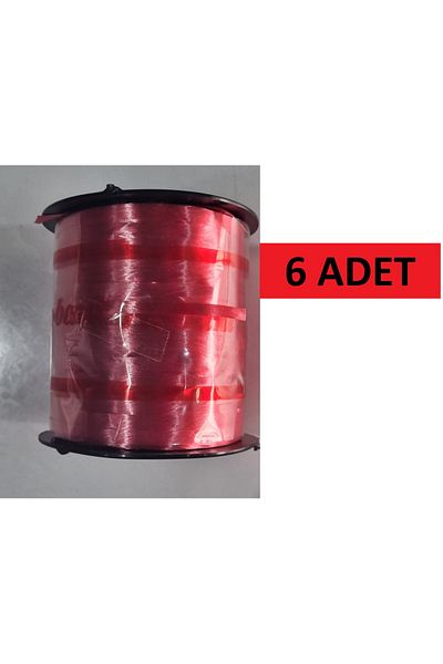 rabant Raffia, 6 Pcs 5 mm X 300 Meters Red