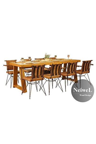 Neiwel Siam Doğal Ahşap Yemek Masası-80-120
