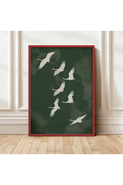 HOMEPACK Tekli Ahşap Çerçeveli Tablo Tek Parça Poster Tablo TK/1396