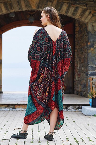 Los banditos Back Low-cut Long Dress