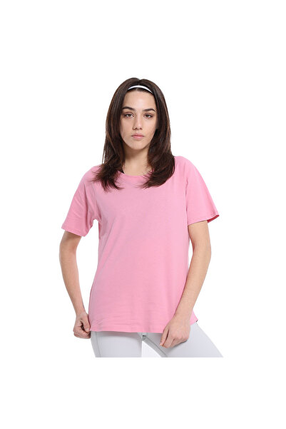 Sportive Mine Kadın Pembe Günlük Stil T-Shirt 25YK018-PMBE