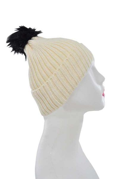 DoDe Flora Γυναικείο ζωηρό χρώμα Pompom Long Beret