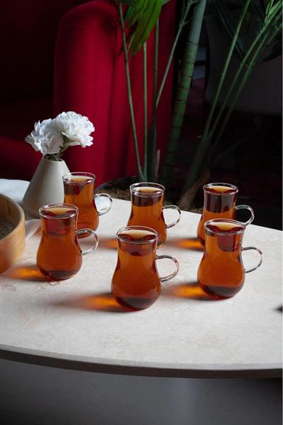 HOMENIVA Borosilicate 6-Pack Tea Cup 200 ml