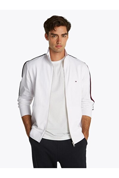 Tommy Hilfiger Erkek GLOBAL STRIPE STAND COLLAR Sweatshirts