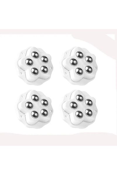 NIUXIANG 4pcs With Brake Pads 4pcs Self Adhesive Caster Wheels Super Load-bearing 5 Beads Universal 360° Rota