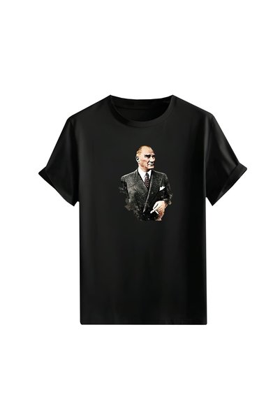 Gölge Store Crveno-bela majica sa zastavom i Ataturkom, velika unisex majica ...