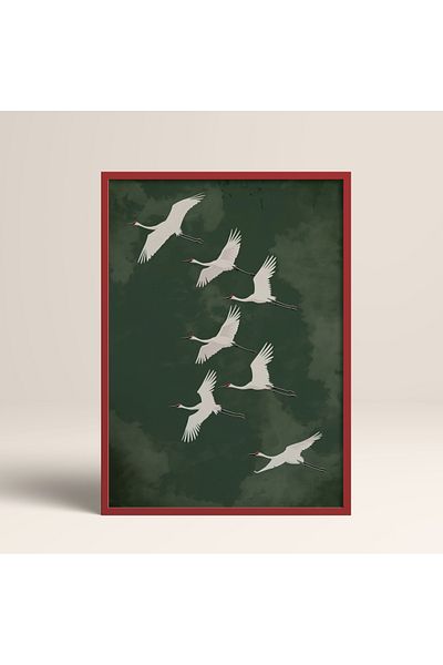 HOMEPACK Single Wooden Framed Painting One Piece Poster Painting Tk/1396