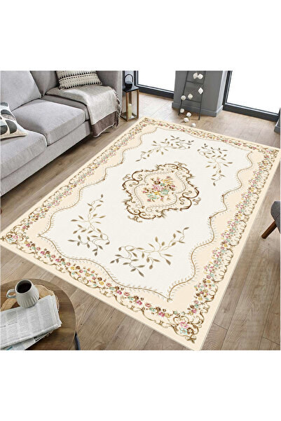 GNL HOME Çiçek Desenli Dijital Baskı Salon,Koridor,Mutfak,Balkon,Ofis Halısı
