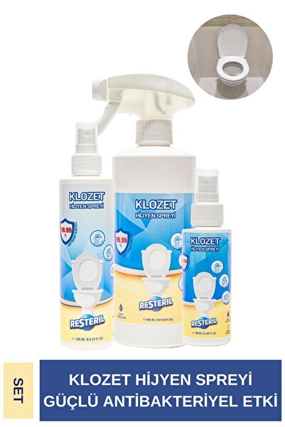 Resteril Klozet Temizleyici Dezenfektan Sprey Tuvalet Temizleyici Alaturka Tu...