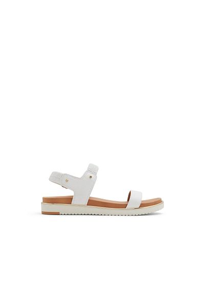 Call it Spring White Rainia Flat Sandals For Women