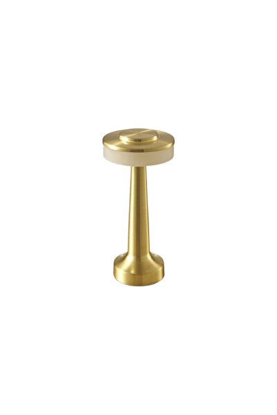 Noas Girit 3 Işık Gold Renkli Dokunmatik USB Şarjlı Dim Edilebilir Masa Lambası YL86-1233