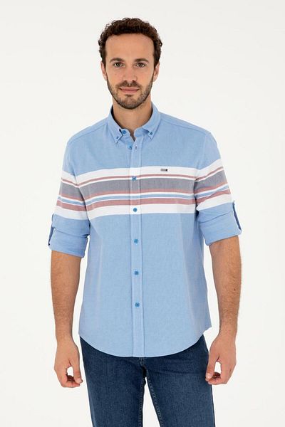 U.S. Polo Assn. Ανδρικό μακρυμάνικο πουκάμισο Saks TEKSPOR 189787 .8