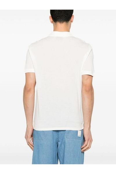 Emporio Armani Ανδρικό μπλουζάκι με κανονική εφαρμογή λευκό γιακά πόλο 100% βαμβακερό κοντομάνικο EM000850 AF12955-U