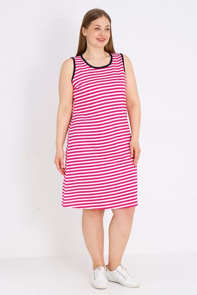 İntensive Women's 100% Cotton Stripe Patterned Strap Dress