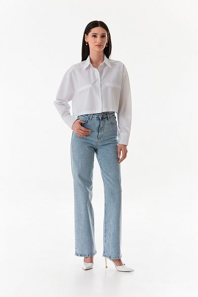 Fulla Moda Pantaloni Palazzo cu talie înaltă