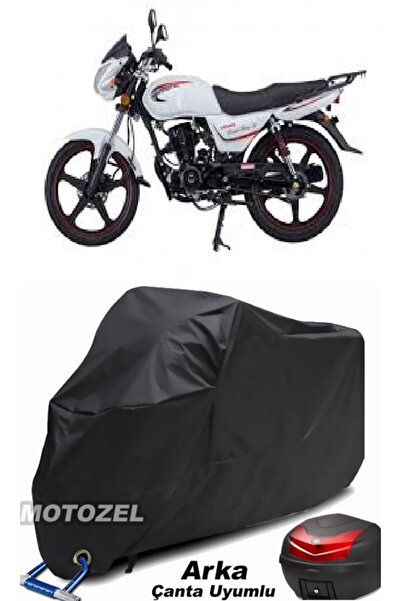 MotoZEL حقيبة خلفية سوداء وقفل متوافقة مع القماش المشمع للدراجات النارية Mond...