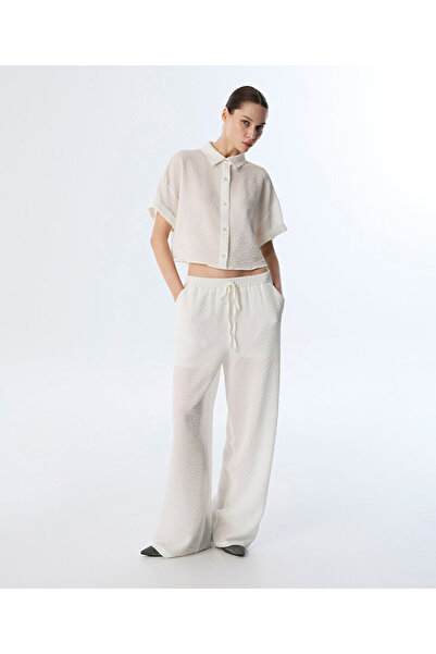 Twist DOKULU AYARLANABİLİR BEL PANTOLON