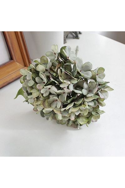 Choice Green Artificial Flowers Silk Hydrangea Vase For Home Decoration Accessories Wedding Decorative Fake