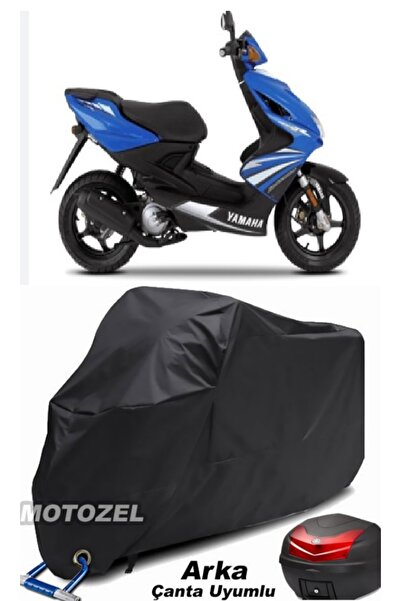 MotoZEL حقيبة ظهر سوداء من Yamaha Aerox 100 وقماش قنب للدراجات النارية متوافق...