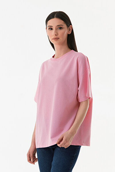 Fulla Moda Μπλουζάκι Basic Crew Neck Oversize