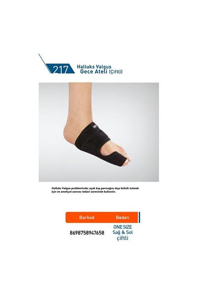 Luxor Hallux Valgus Night Splint 1 Pair (217/ Right-Left)