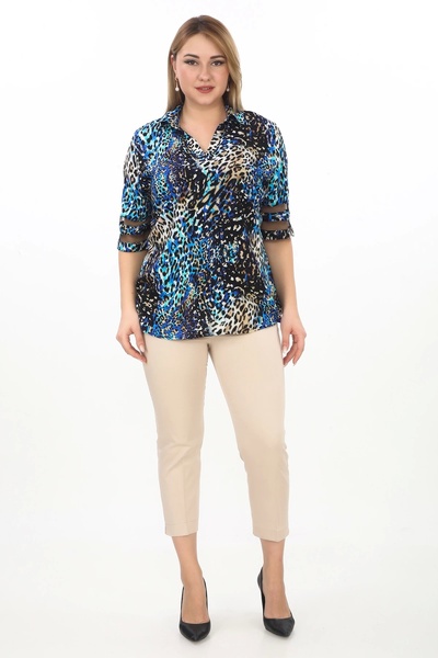 Lady Majestic Γυναικεία μπλούζα 100% βισκόζης Plus Size