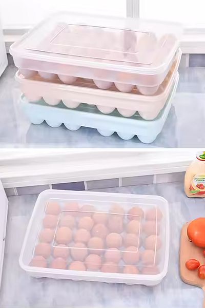 Nactumu 30 Egg Capacity Refrigerator Egg Storage Organizer