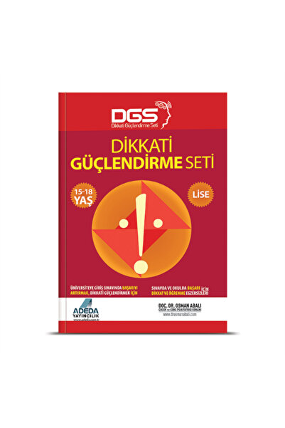 Adeda Yayınları Dikkati Güçlendirme Seti Lise 15-18 Yaş Ve Sınav Kaygısını Çöz!