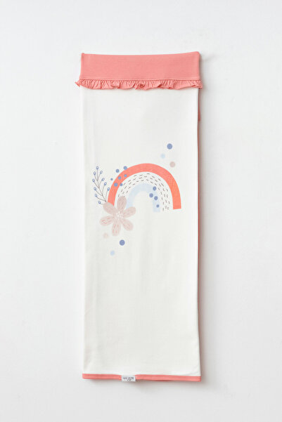 Aziz Bebe Kız Bebek Çiçek Desenli Bebek Battaniyesi 80 Cm * 90 Cm