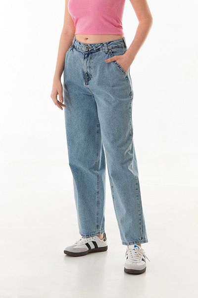 Fulla Moda Blugi Shalwar cu fermoar